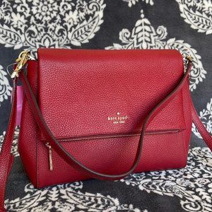 Kate Spade Leila Medium Flap Leather Shoulder Bag